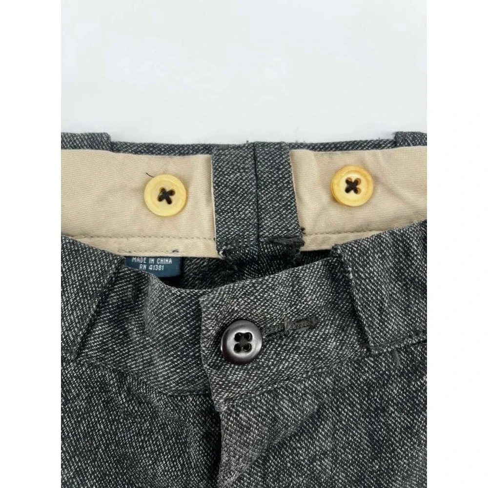 Vintage Polo Ralph Lauren Modern GI Pants Twill Weave Gray Rib Cotton Size 32x32